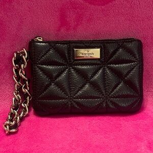 Kate Spade Black Quilted Wristlet